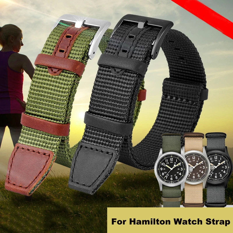 Nato Strap Nylon - Kualitas tinggi nilon 20mm 22mm gelang