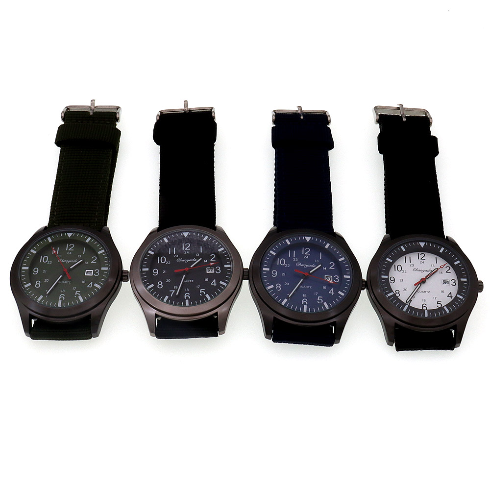 Canvas Strap Watch - Jam Tangan Quartz Pria Mewah Desain