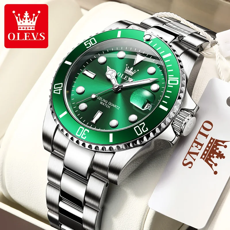 Rolex Watch Datejust - OLEVS Jam Tangan Kuarsa Asli untuk