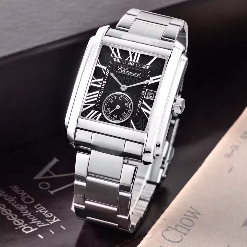 CHENXI 8216 Jam Tangan Kuarsa  - Cartier Watch Santos ulasan dan harga