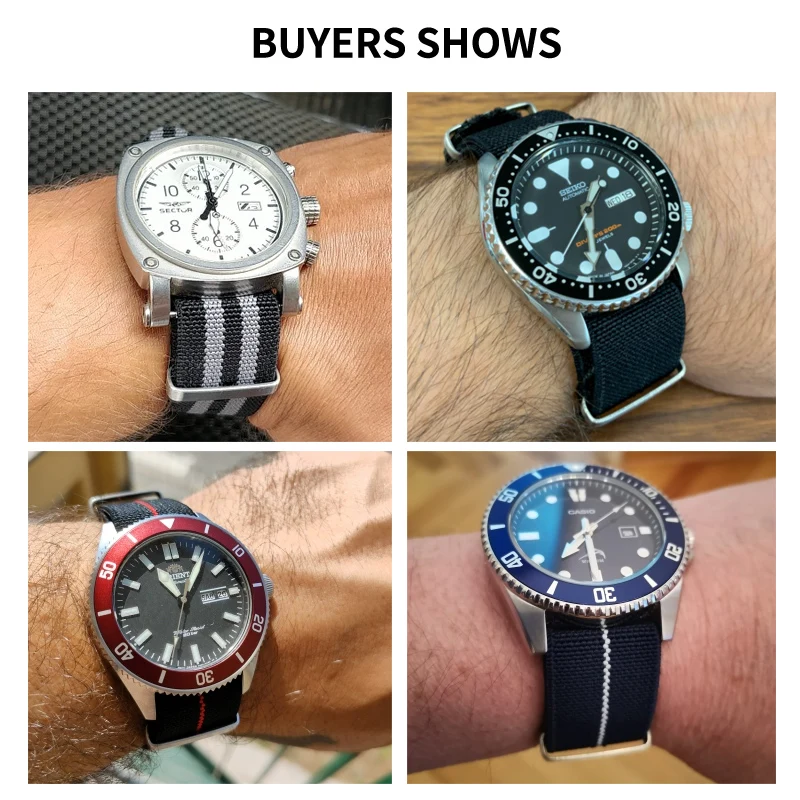 Jam tangan nilon lembut tahan  - Nato Strap Nylon ulasan dan harga