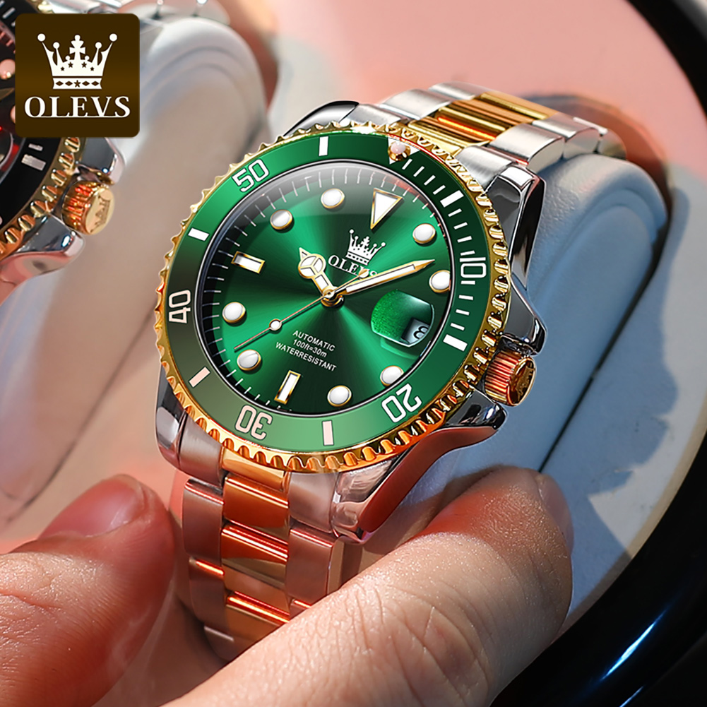 OLEVS 6650 Jam Tangan Mekanik  - Rolex Watch Datejust ulasan dan harga