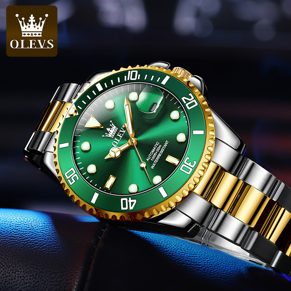 OLEVS 6650 Jam Tangan Mekanik  - Rolex Watch Datejust ulasan dan harga