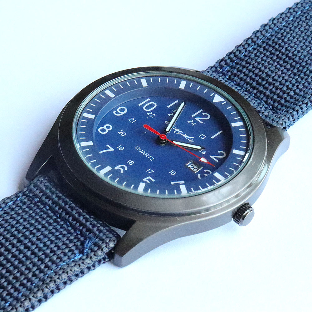 Jam Tangan Quartz Pria Mewah D - Canvas Strap Watch ulasan dan harga