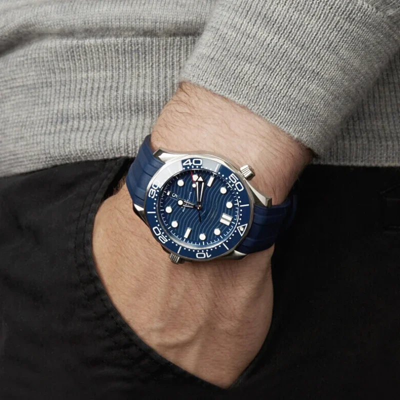 Gelang Jam Silikon Karet Ujung - Omega Watch Seamaster ulasan dan harga