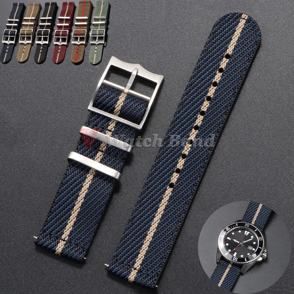 Tali nilon 20 22mm Untuk Tudor - Nato Strap Nylon ulasan dan harga