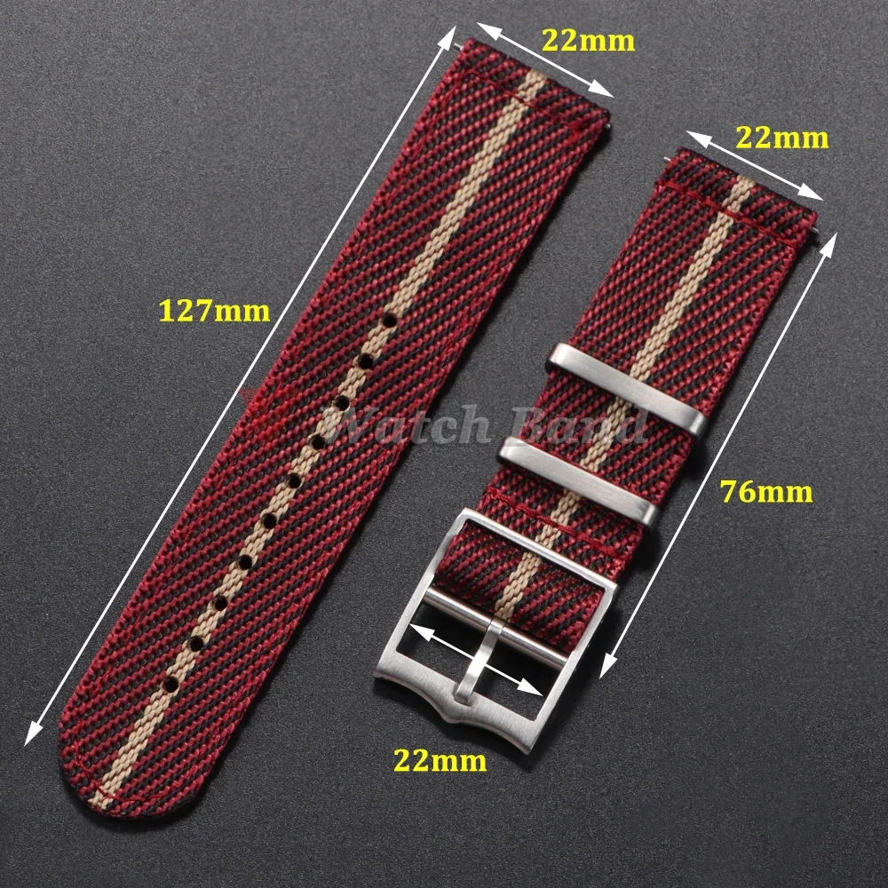 Tali nilon 20 22mm Untuk Tudor - Nato Strap Nylon ulasan dan harga