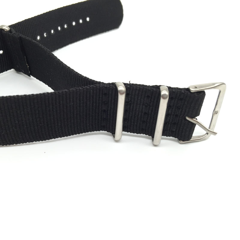 Jam tangan tali nilon hitam un - Nato Strap Nylon ulasan dan harga