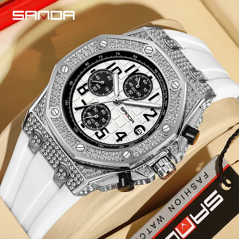 Jam Tangan Quartz Pria SANDA 7 - Tropic Strap Vintage ulasan dan harga