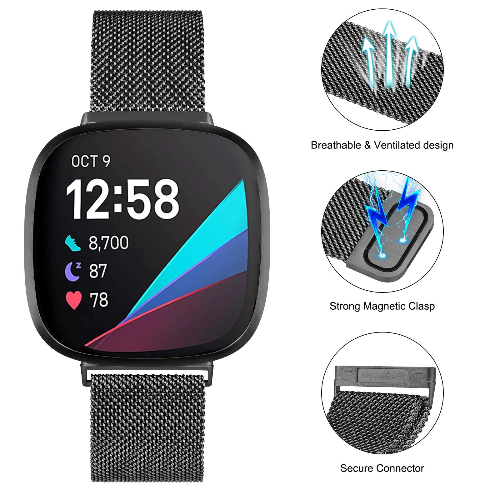 Tali Milanese Loop untuk Fitbi - Milanese Loop Magnetic ulasan dan harga
