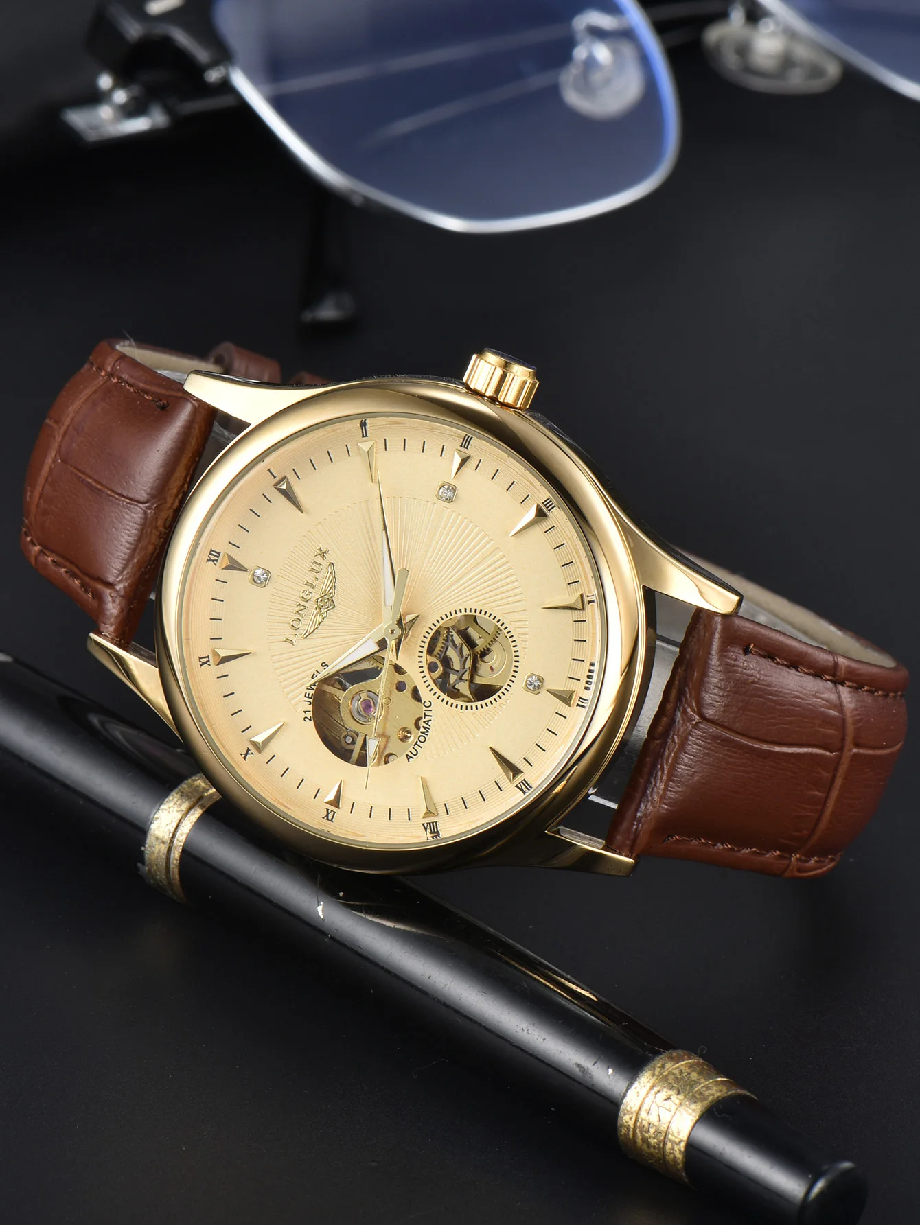 Jam Tangan Otomatis LONGLUX Ga - Seiko Watch 5 Sports ulasan dan harga